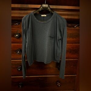 Rag & Bone Navy Crew Neck Top